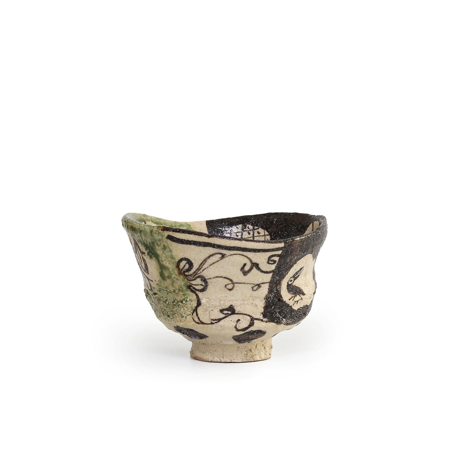 Suzuki Goro - Raven Chawan with Signed Box (INV# NP5477) — The